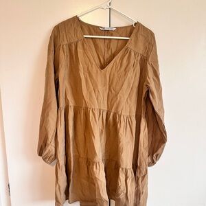 Zara Tan Sleeveless Top